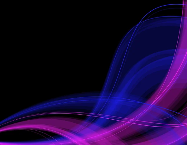 Абстрактные голубые и розовые прозрачные волны — стоковый вектор