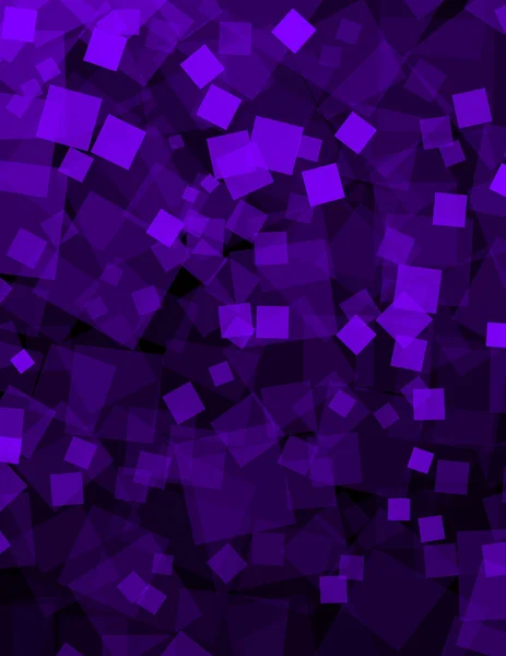 Pozadí abstraktní s fialovým transparentní čtverce — Stockový vektor