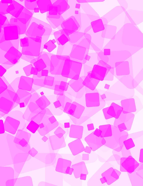Abstraktní náhodné růžové objekty na bílém pozadí — Stockový vektor