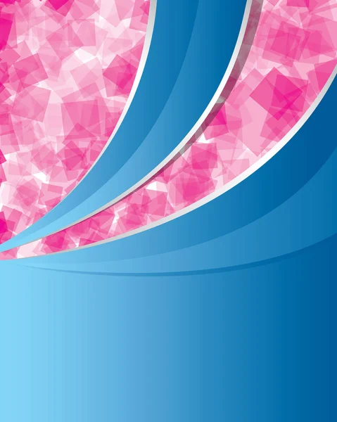 Abstrakter rosa und blauer Hintergrund — Stockvektor