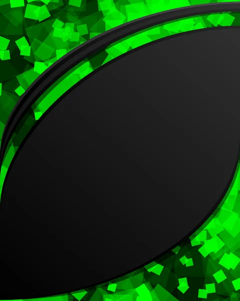Fond noir et vert — Image vectorielle