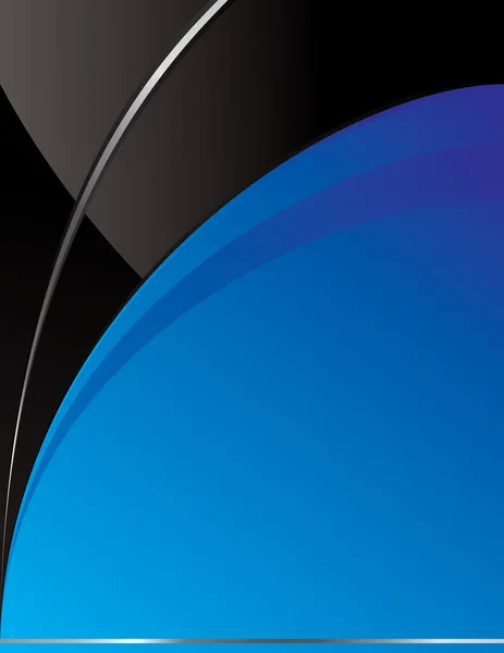 Schwarzer und blauer Tech Hintergrund — Stockvektor