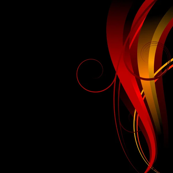Arrière-plan en rouge jaune noir — Image vectorielle