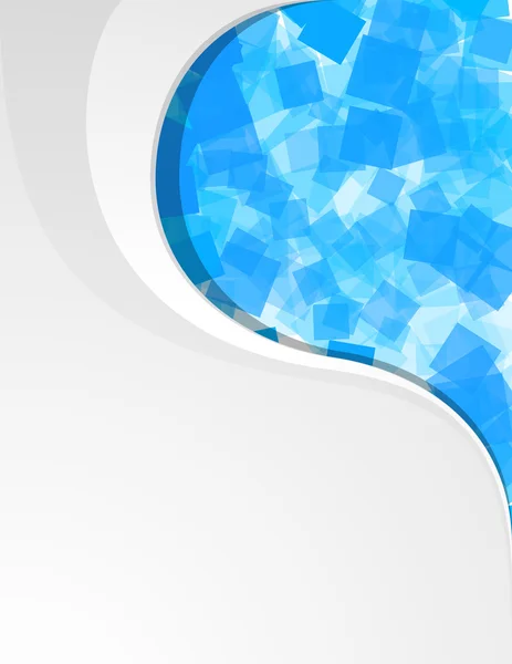 Fond abstrait bleu et blanc — Image vectorielle