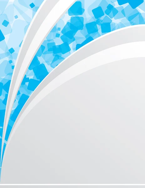 Fondo abstracto azul y blanco — Vector de stock