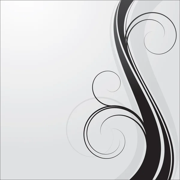 Ruban noir vague — Image vectorielle