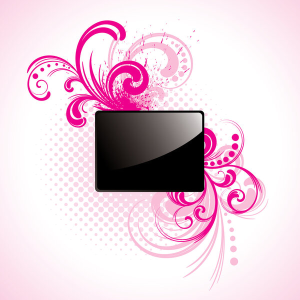 Чёрный глянцевый прямоугольник
