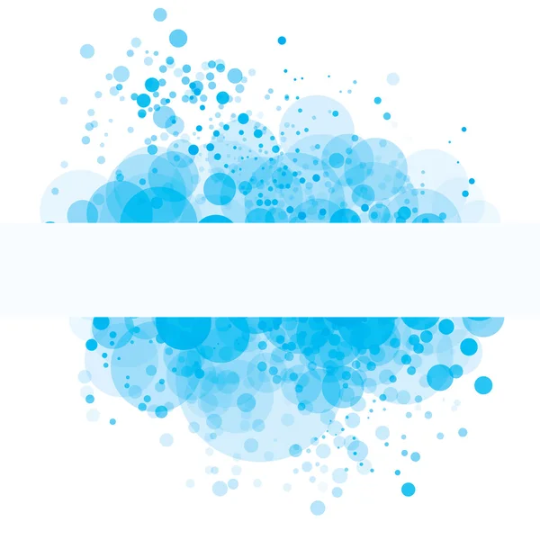Círculos transparentes aleatorios azules — Vector de stock