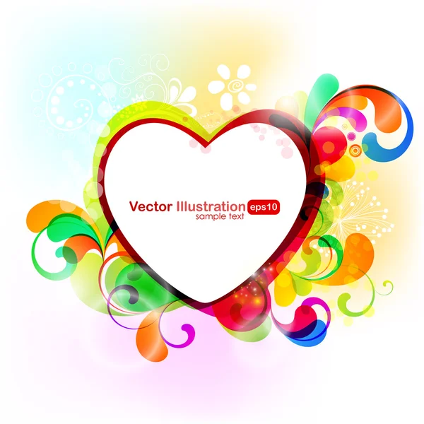 Veselá srdce design — Stockový vektor