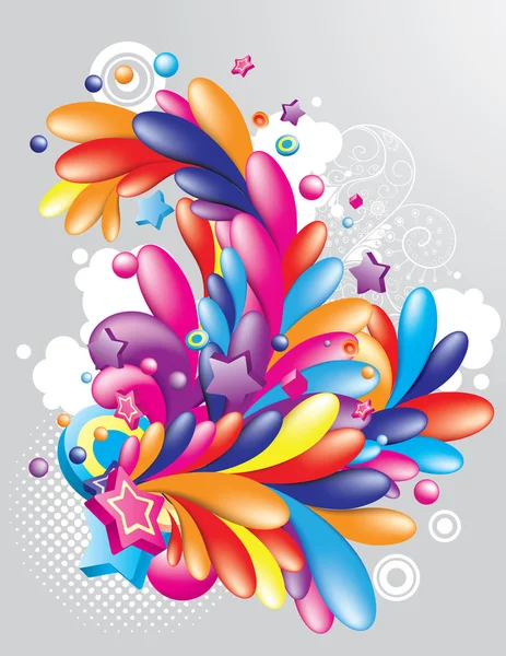 Élément décoratif coloré — Image vectorielle