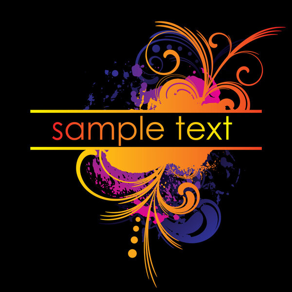 Colorful grunge composition