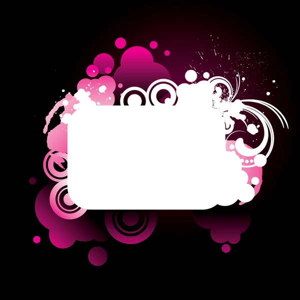 カラフルなピンク グランジ フレーム — ストックベクタ