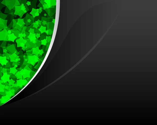 Fond vert et noir — Image vectorielle