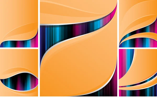 Collection milieux orange — Image vectorielle