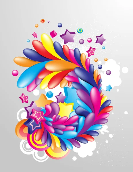 Élément de conception multicolore — Image vectorielle