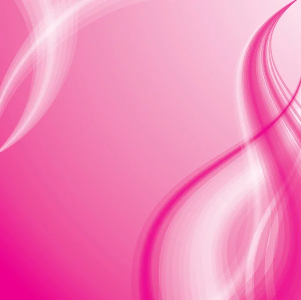 Fondo rosa con onda sedosa — Vector de stock
