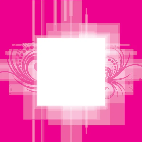 ピンクと白の背景 — ストックベクタ
