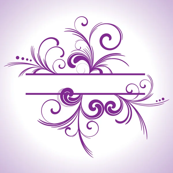 Cadre tourbillon violet — Image vectorielle