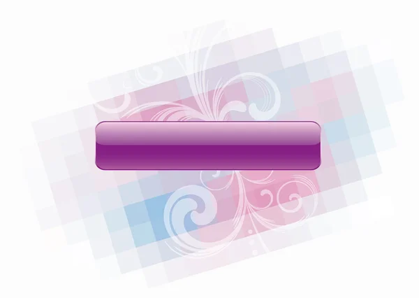 Marco púrpura con elementos florales — Vector de stock