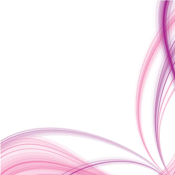 Pink and purple transparent waves — Stock Vector