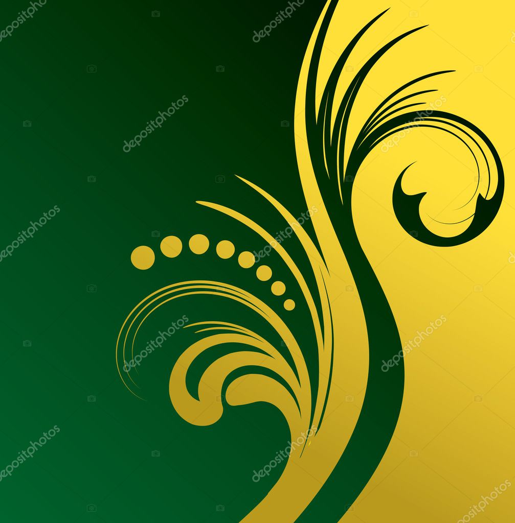 Green gold background Stock Vector Image by ©Victor_Tongdee #6928074