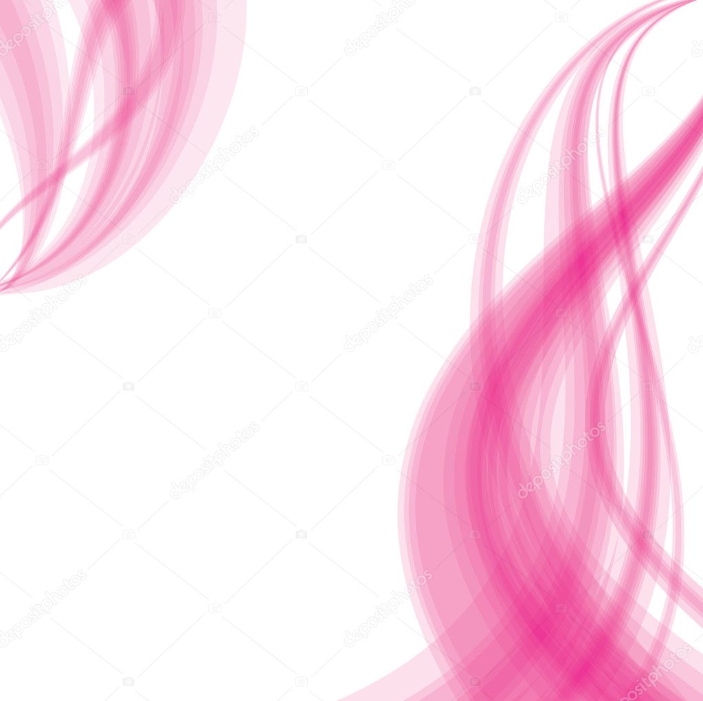 Pink ribbon wave