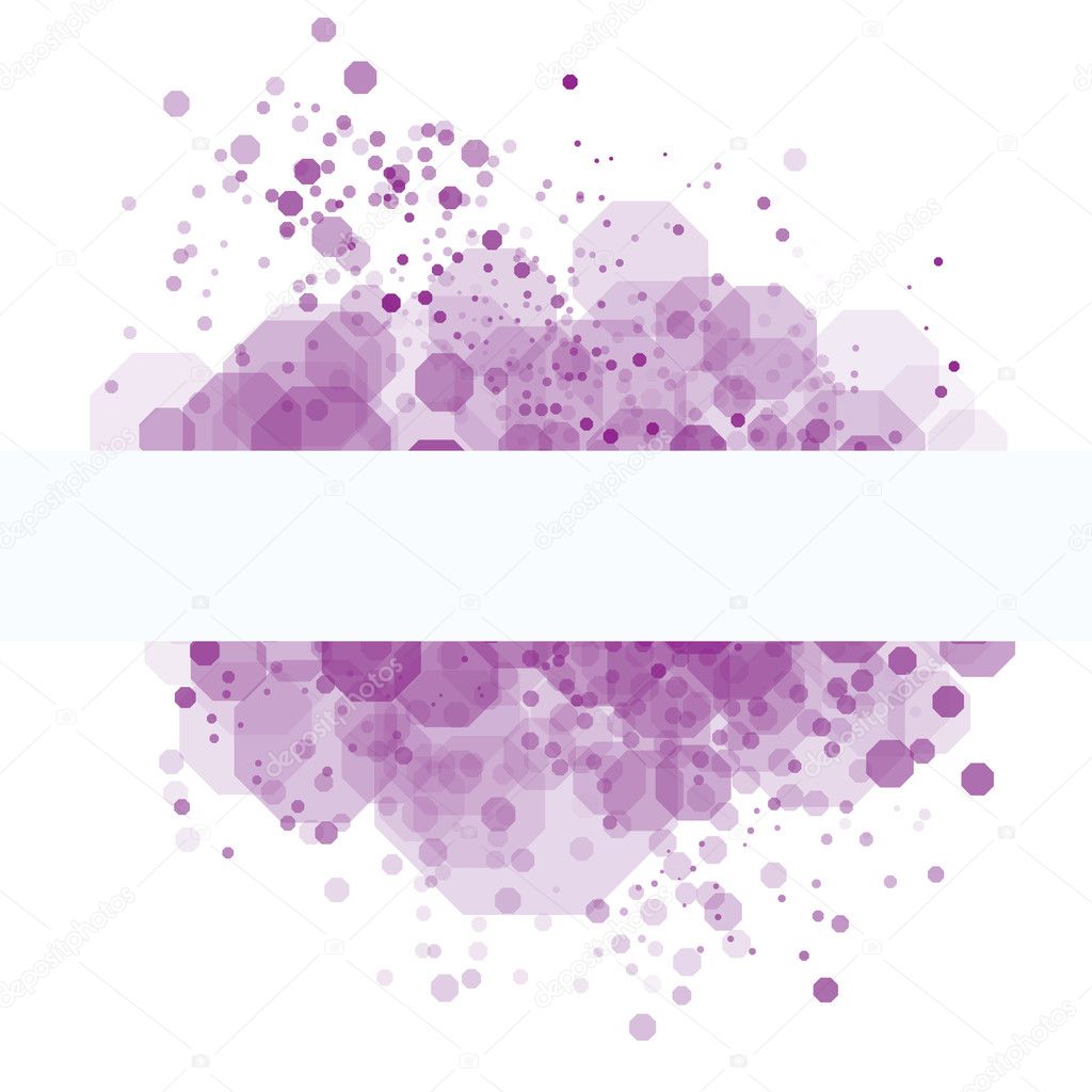 Purple random transparent cells