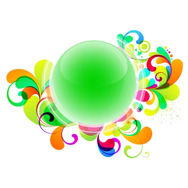 Σχεδιασμό λαμπερό μπάλα — Διανυσματικό Αρχείο