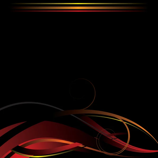 Ruban rouge vague — Image vectorielle