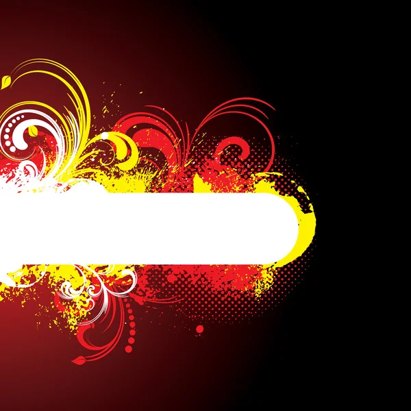 Cadre grunge rouge — Image vectorielle