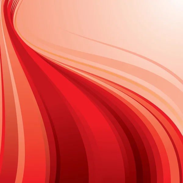 Röd flödande bakgrund — Stock vektor