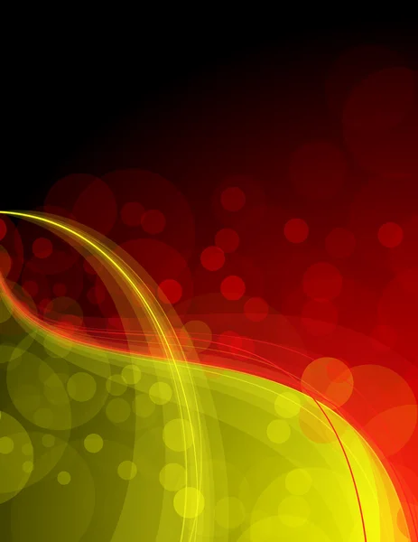 Fond jaune et rouge brillant — Image vectorielle