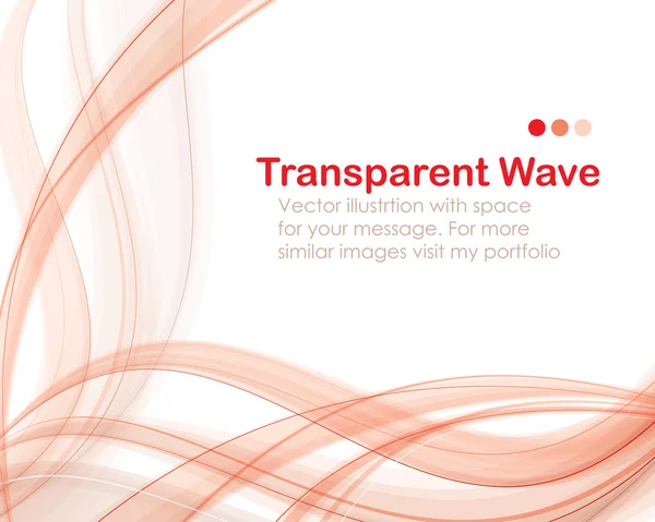 Transparent wave bg deluxe — Stock Vector