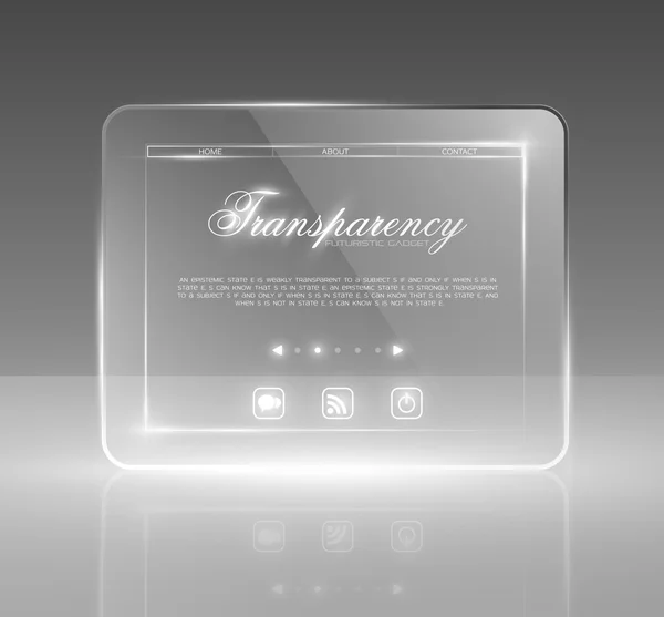 Gadget transparent — Image vectorielle