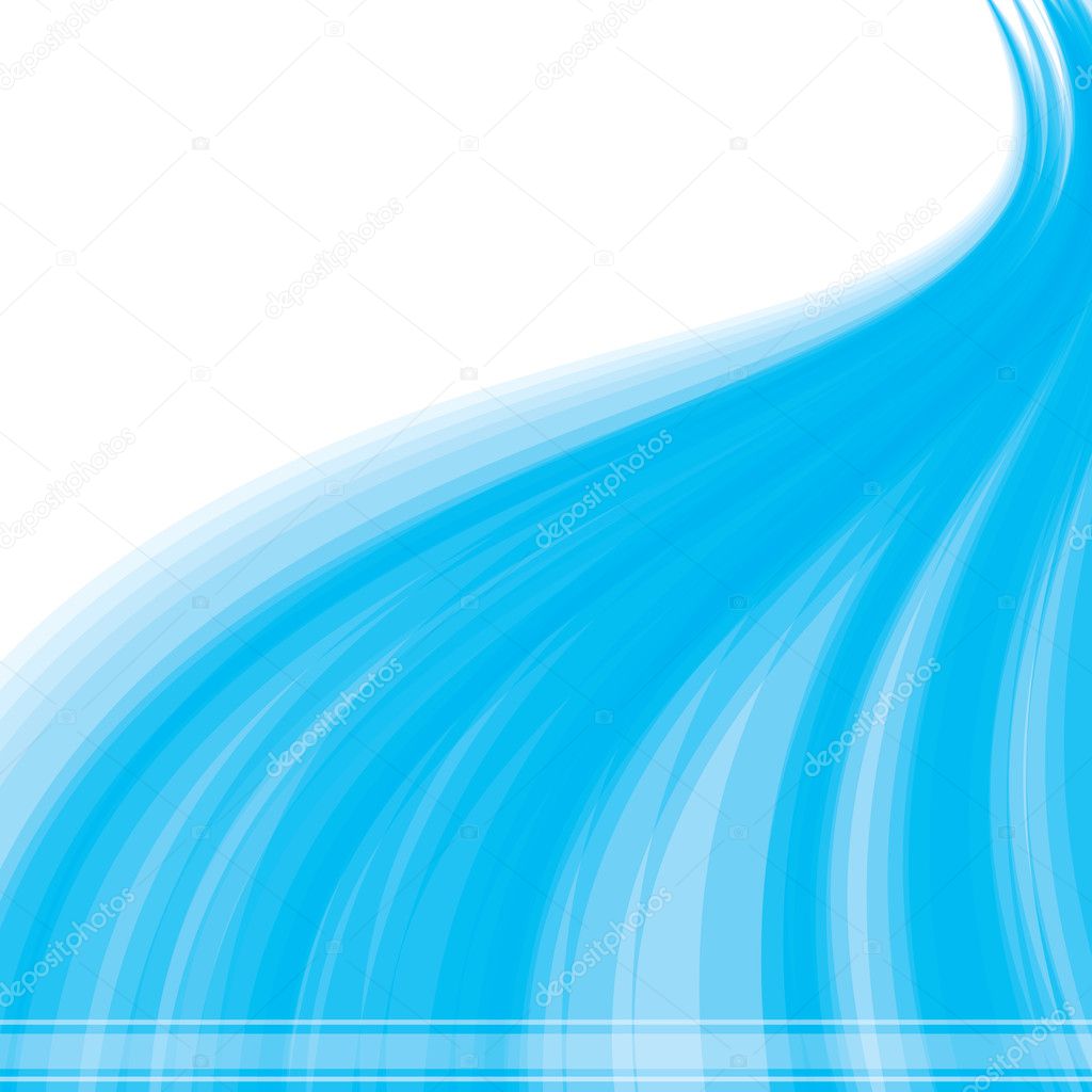 Transparent waves on white background