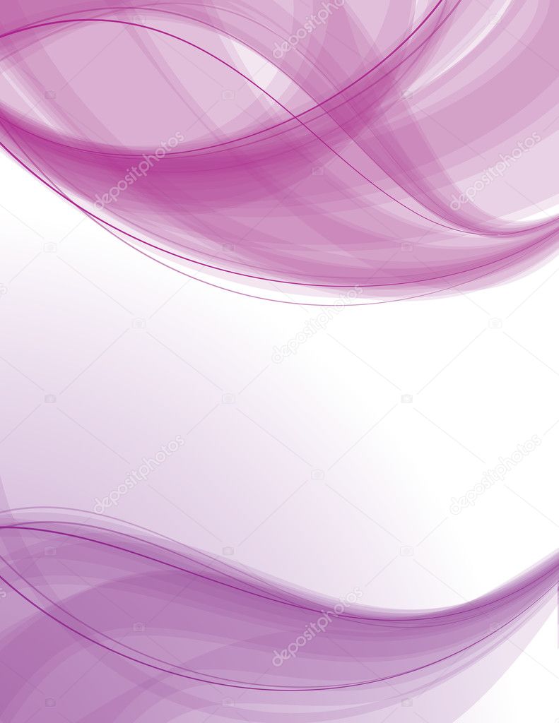 Transparent waves on white background