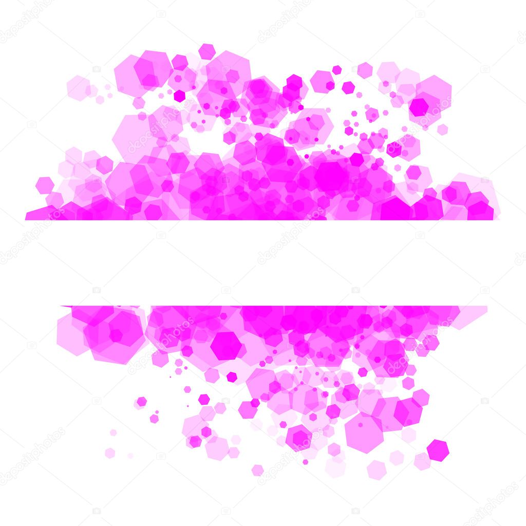 Transparent random pink cells