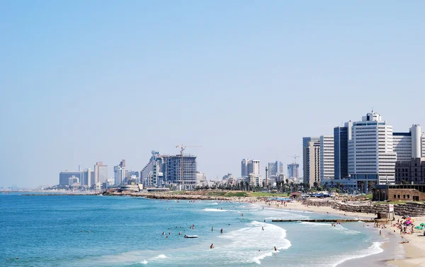 Skyline de Tel Aviv Photos De Stock Libres De Droits