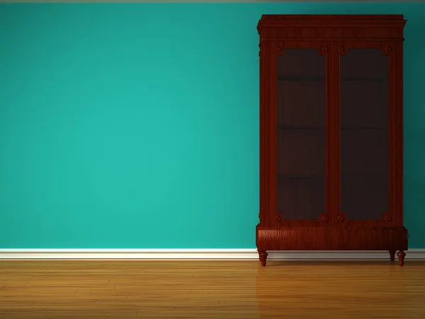 Шкаф в минималистском интерьере — стоковое фото