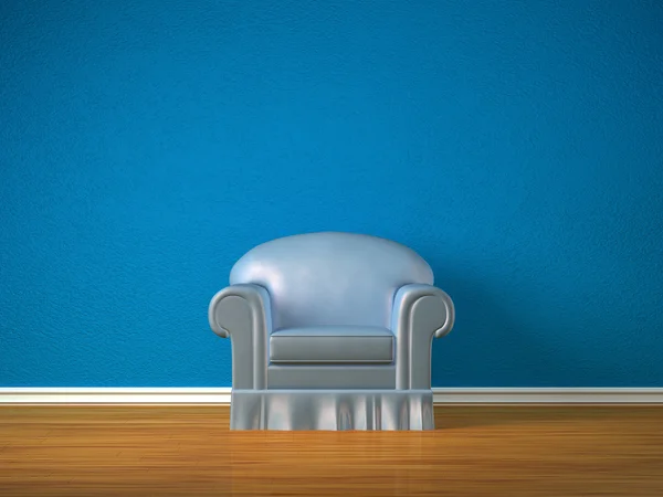 Cadeira sozinha em interior minimalista — Fotografia de Stock