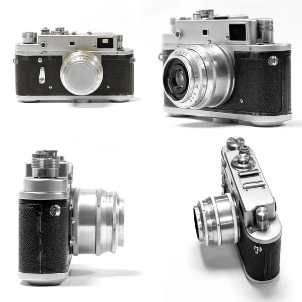 Conjunto de câmera fotográfica analógica — Fotografia de Stock