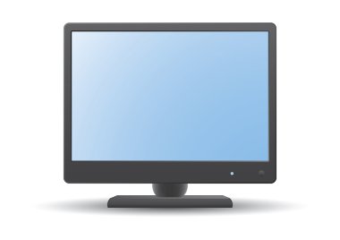 Illustration of black monitor
