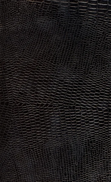 Fundo de couro preto texturizado com padrões de granulação — Fotografia de Stock