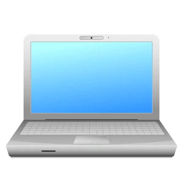Płaski laptopa — Zdjęcie stockowe