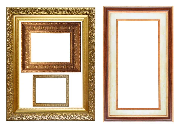 Set of different picture photo frames — Stock Photo, Image