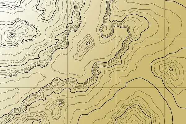 Mapa topográfico abstracto — Vector de stock