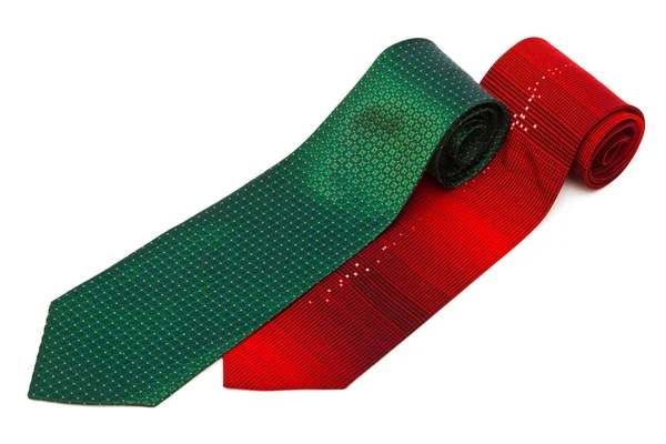 Red and green ties — Stock Photo, Image