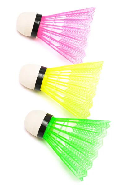 Three shuttlecock badminton — Stock Photo, Image