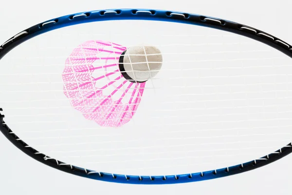 Racket and shuttlecock badminton — Stock Photo, Image
