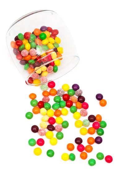 Candy in a glass jar — Stock Photo, Image